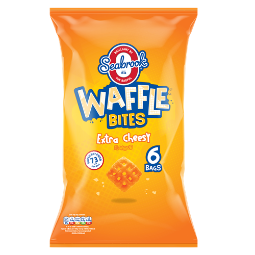Seabrook Waffle Bites Cheesy (6 x 16g) x 10