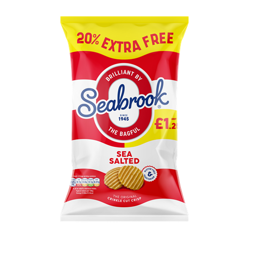 Seabrook Crinkle Sea Salt £1.25 PMP 84g x 12