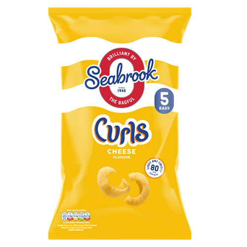 Seabrook Curls Cheese (5 x 15g) x 10