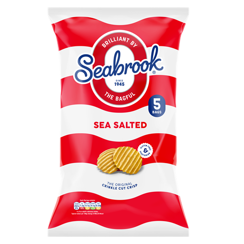 Seabrook Crinkle Sea Salt (5 x 25g) x 8