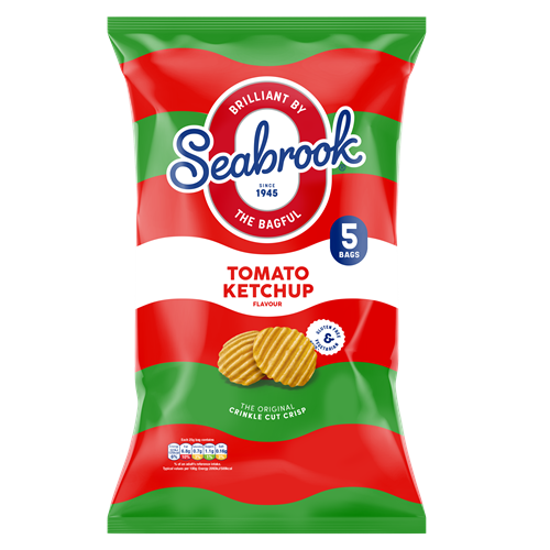 Seabrook Tomato Ketchup (5 x 25g) x 8