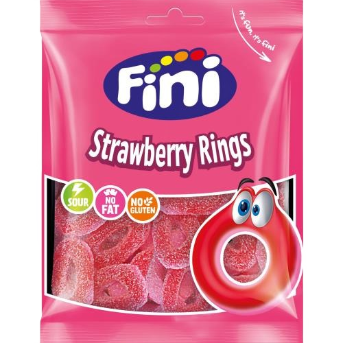 HALAL STRAWBERRY RINGS 12X75G