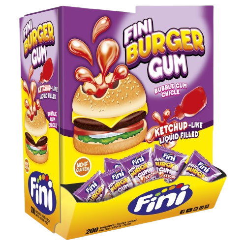 BURGER BUBBLE GUM 6X200