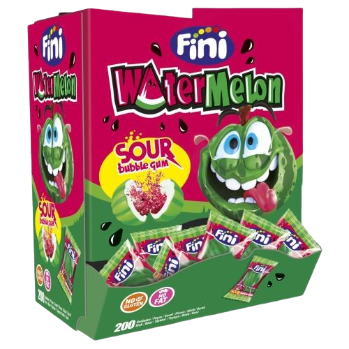WATERMELON BUBBLE GUM DISPLAY 6X200