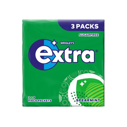 Extra Sugar Free Chewing Gum 3x9 Pieces (1x20)