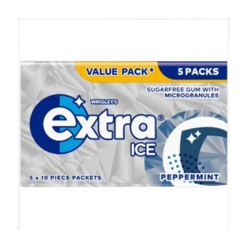 Extra Peppermint Sugar Free Chewing Gum x5 Packs (1x24)