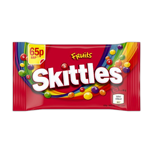 Skittles Sweets Bag PMP £0.65 45g (1x36)