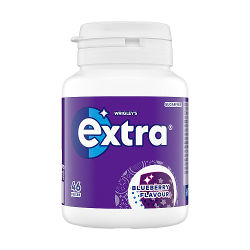 Extra Blueberry Sugar Free Chewing Gum x46 Pieces (1x6)