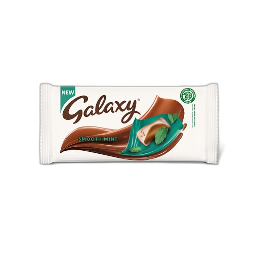 Galaxy Smooth Mint Chocolate Bar 110g (1x24 Bars)