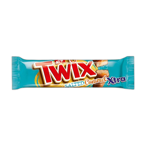 Twix Xtra Salted Caramel Milk Chocolate Bars 24x75g