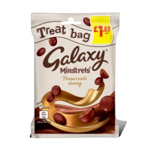 Galaxy Minstrels Treat Bag 80g PMP £1.69