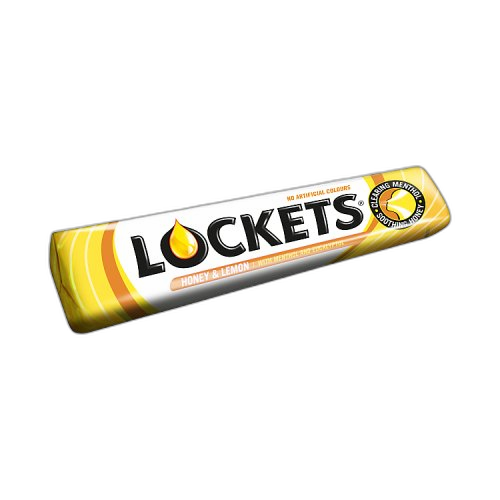 Lockets Honey & Lemon Cough Sweet Lozenges 41g (1x20 Packs)