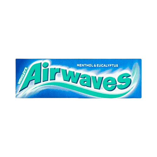 Airwaves Menthol & Eucalyptus Sugar Free Chewing Gum 10 Pieces (1x30x36 Packs)