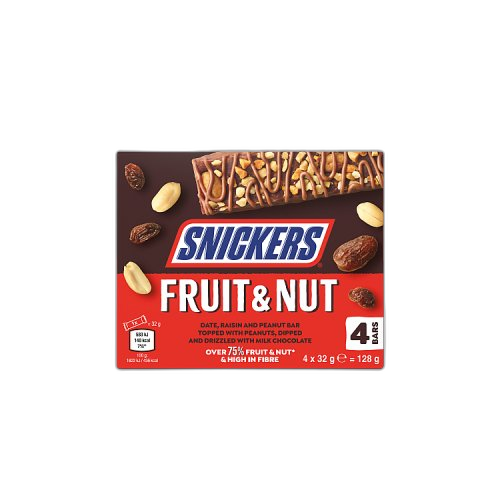 Snickers Fruit & Nut Multipack 4x32g