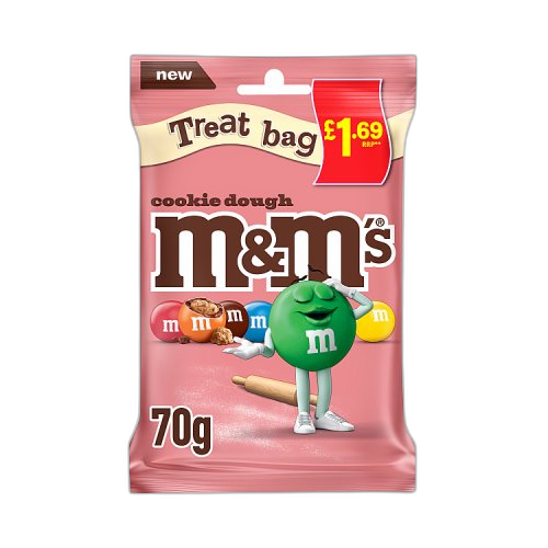 M&M's Cookie Dough Milk Chocolate Bag 70g PMP £1.69
