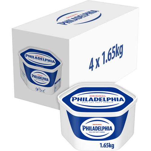 Philadelphia Original Soft White Cheese 1.65kg (4 Pack)
