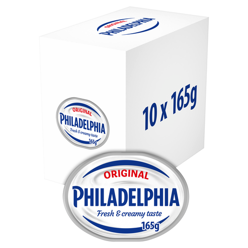 Philadelphia Original Soft White Cheese 165g (10 Pack)