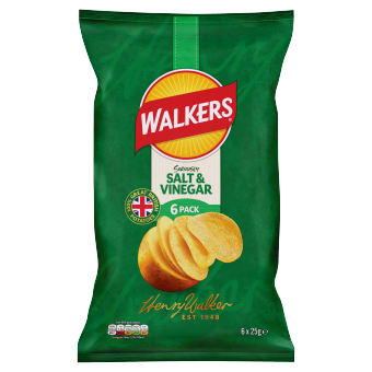 Walkers Salt & Vinegar 18 x 6 pack