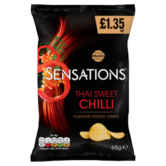 Walkers Sensations Thai Sweet Chilli 65g PMP £1.35