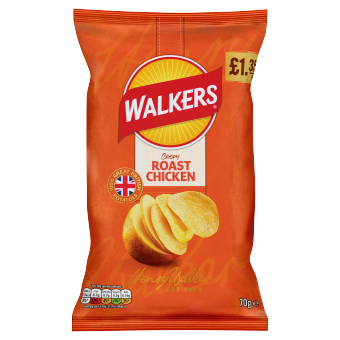 Walkers Roast Chicken 70g PMP £1.35