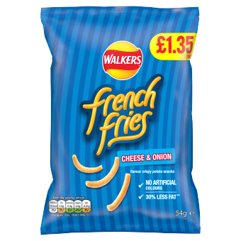 Walkers French Fries Cheese & Onion 54g PMP £1.35
