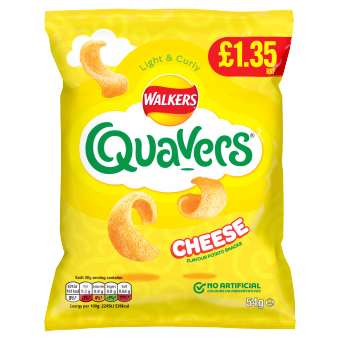 Walkers Quavers Cheese 54g PMP £1.35