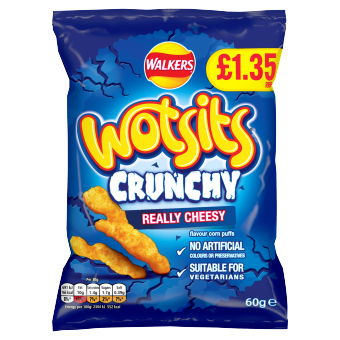 Wotsits Crunchy Cheese 60g PMP £1.35