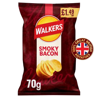 Walkers Smoky Bacon 70g PMP £1.49