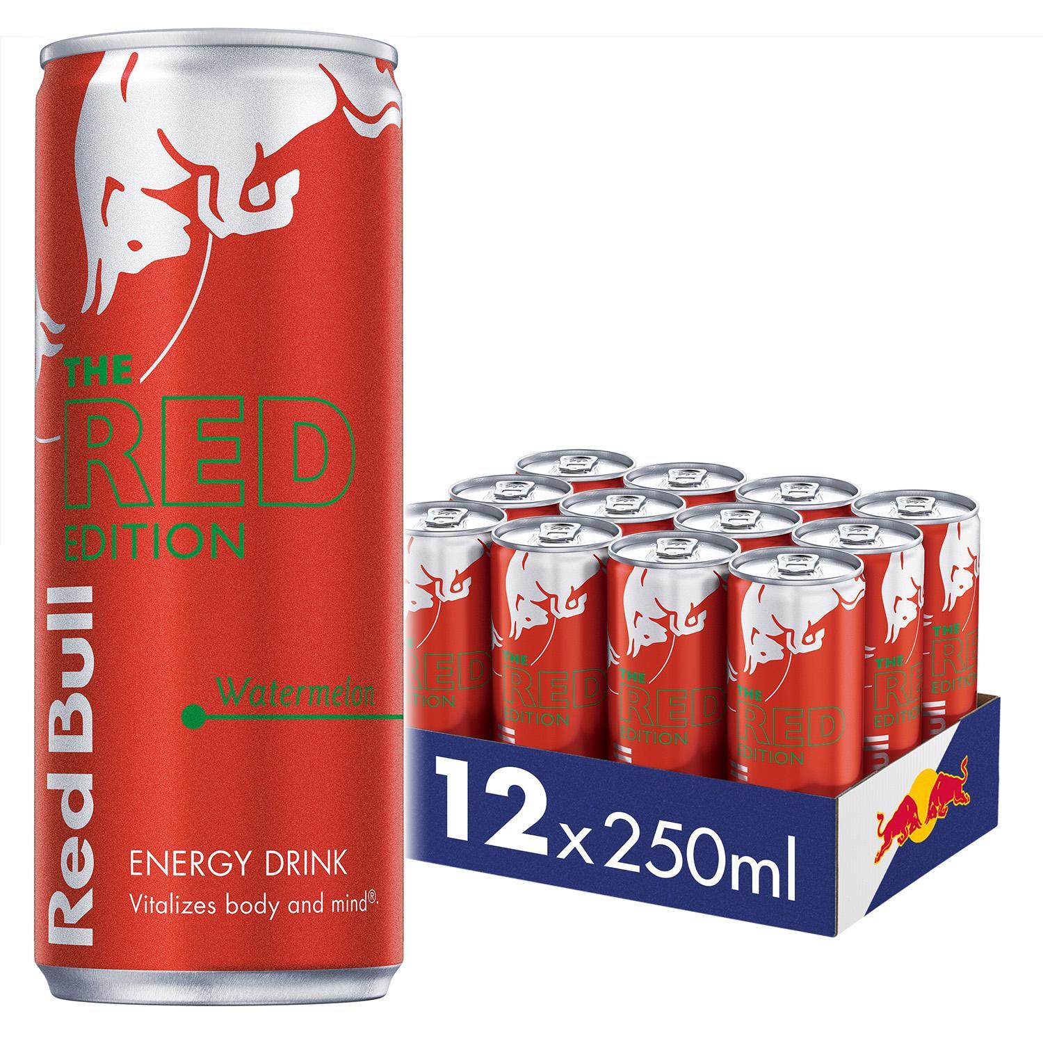 Red Bull Red Edition Watermelon Energy Drink 250ml 12 Pack