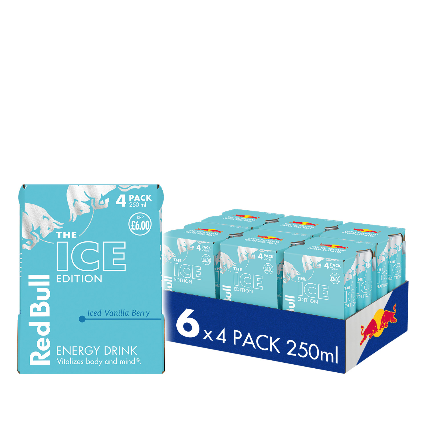 Red Bull Ice Edition Iced Vanilla Berry Energy Drink 250ml 4 Pack (Pack of 6) PM £6.00