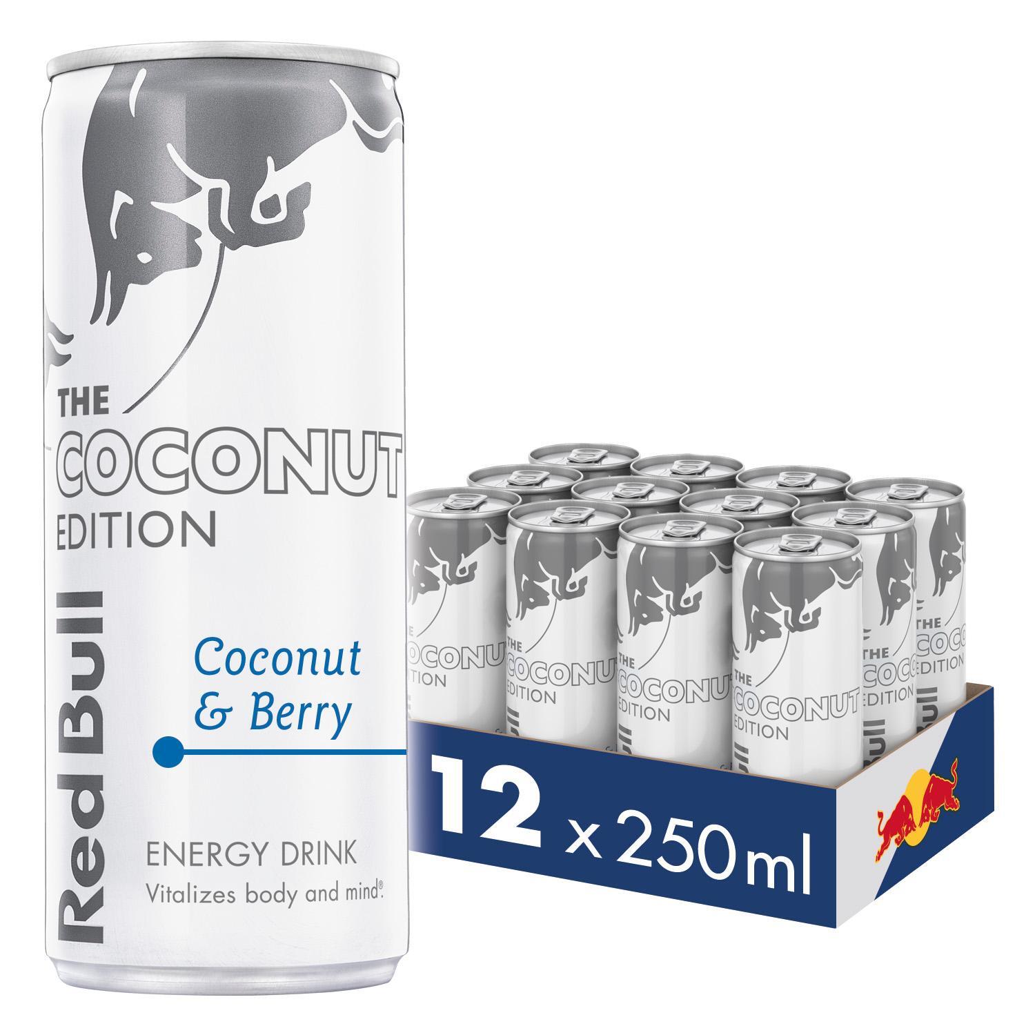 Red Bull Coconut Edition Coconut & Berry Energy Drink 250ml 12 Pack