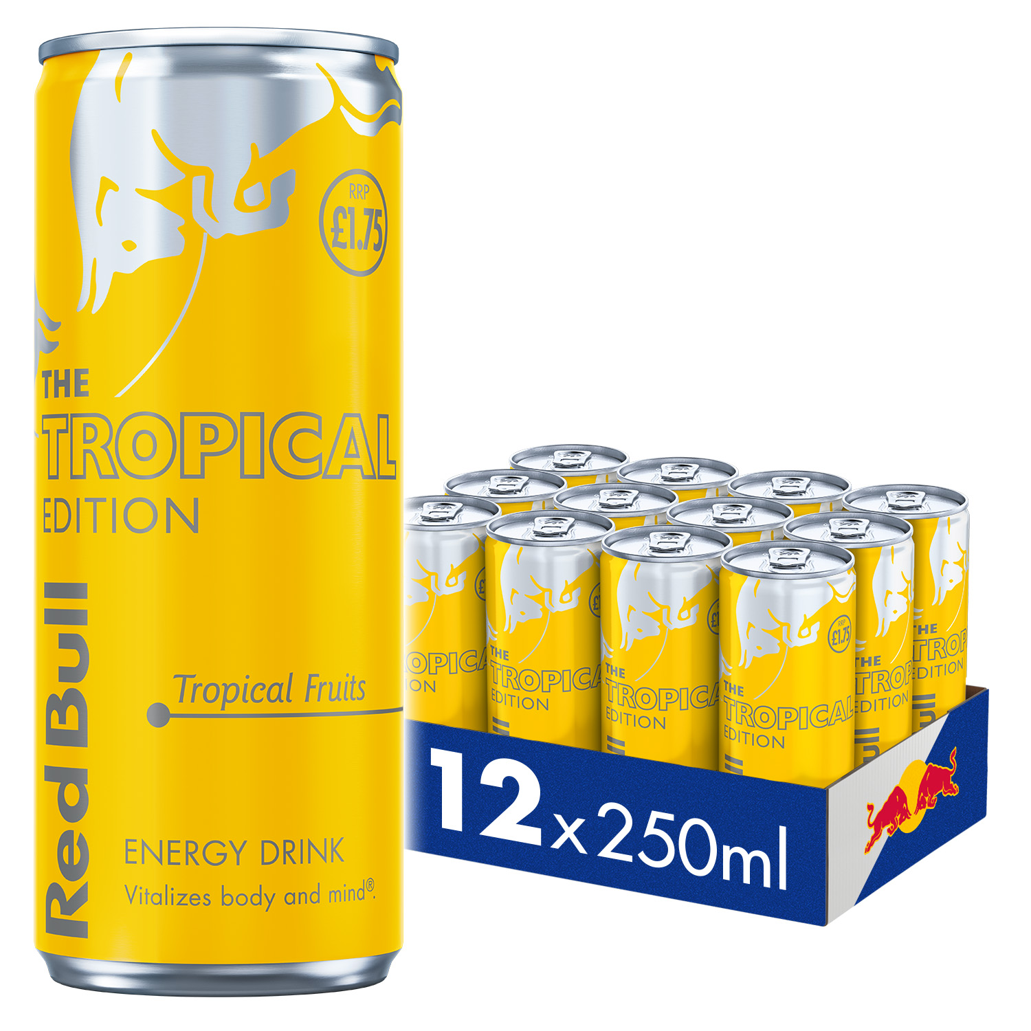 Red Bull Tropical Edition Energy Drink 250ml 12 Pack PM £1.75