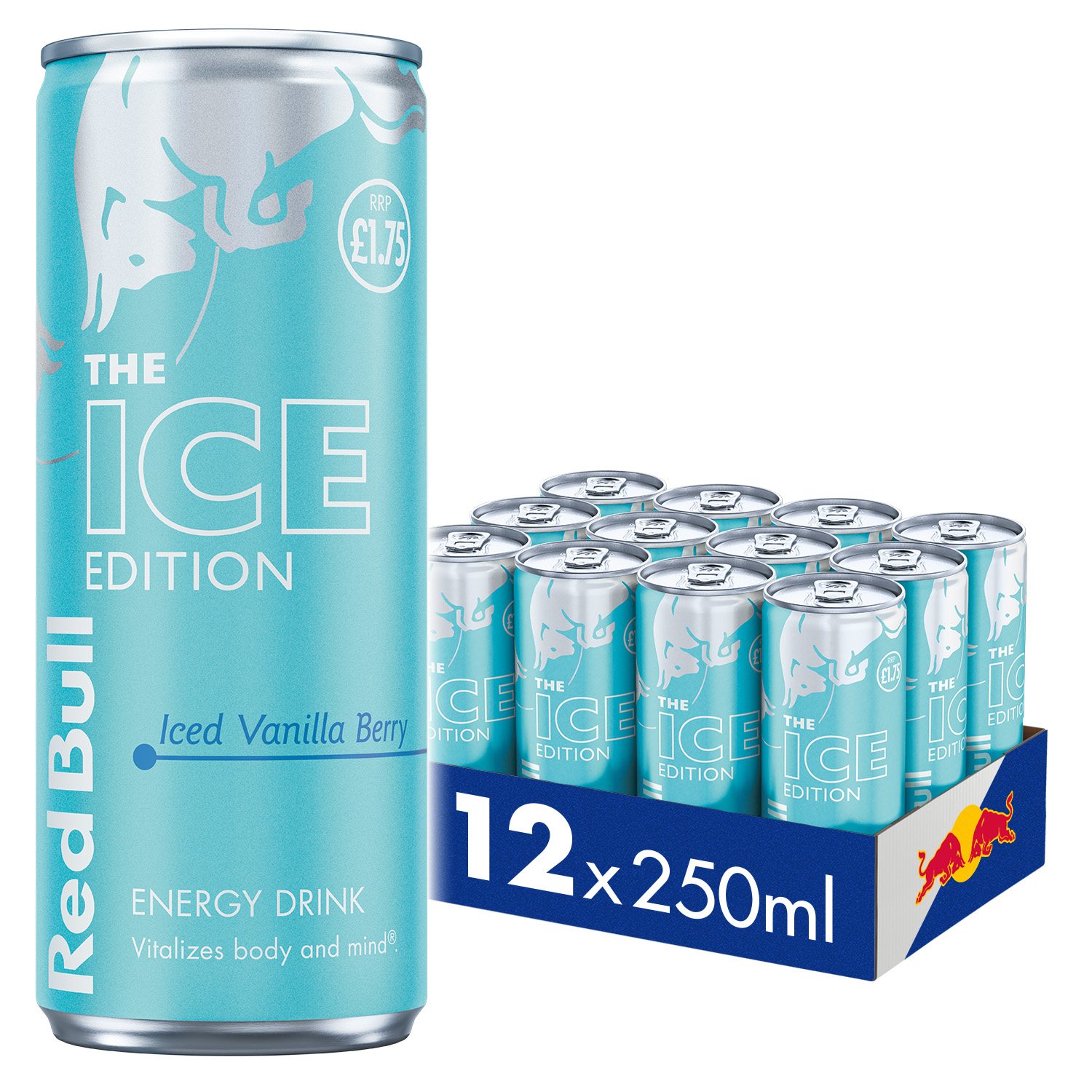 Red Bull Ice Edition Iced Vanilla Berry Energy Drink 250ml 12 Pack PM £1.75