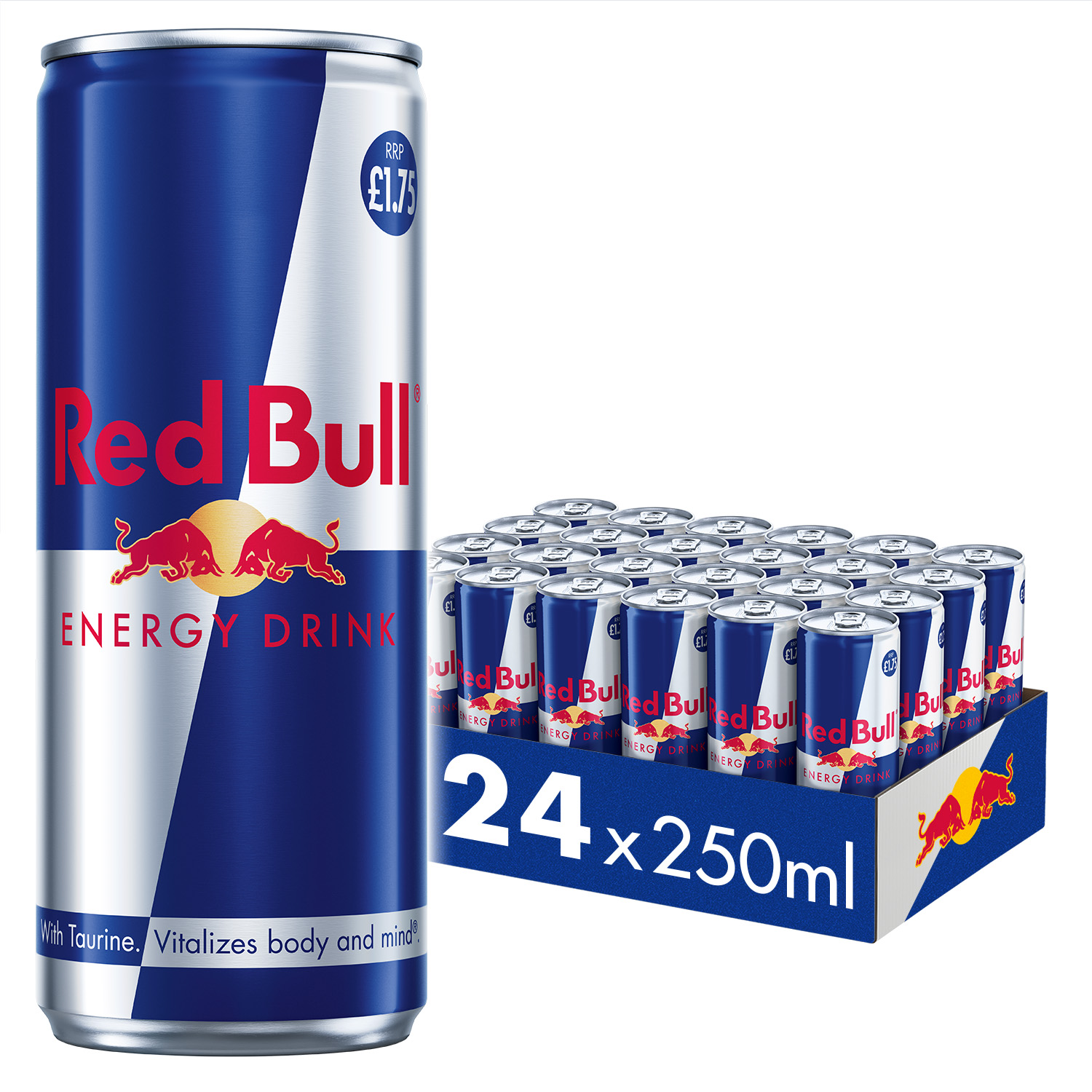 Red Bull Energy Drink 250ml 24 Pack PM £1.75