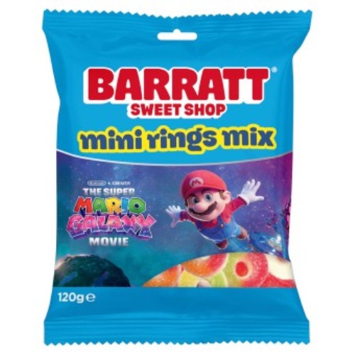 Barratt x Super Mario Galaxy - Mini Rings Mix 12x120g