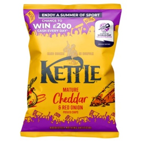Kettle Mature Cheddar & Red Onion 40g (HFSS Compliant)